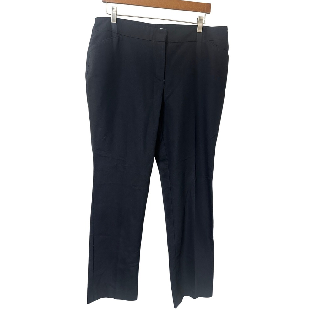 Chicos So Slimming Juliet Ankle Pants Black Faux Suede Trousers Size 2 Reg 12